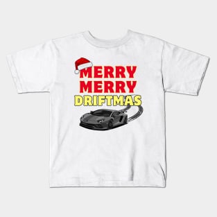 Merry Merry Christmas Driftmas Kids T-Shirt